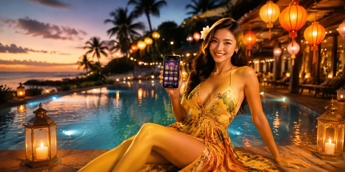 Phố cổ Hội An rực rỡ đèn lồng ban đêm, người dùng kiểm tra lịch sử giao dịch trên ứng dụng gamemini